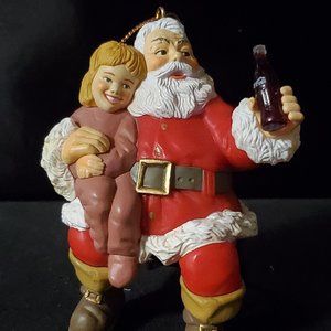 The Cola Cola Company Santa Christmas Ornament 1994
